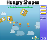 Hungry Shapes - Puzzle Games. BeFrOG.net - Only The Best Free Online Games!