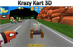 Krazy Kart 3D - Racing Games. BeFrOG.net - Only The Best Free Online Games!
